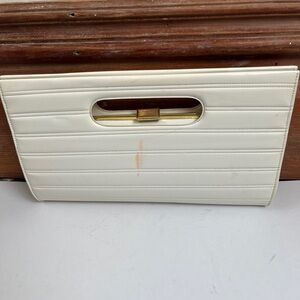 Vintage White Evening Clutch